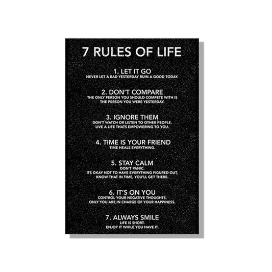 7 Rules for an Unstoppable Mindset – Success & Motivation Poster